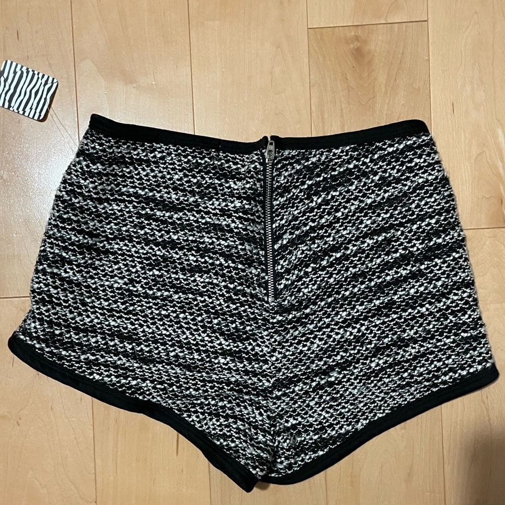 Black and white knitted shorts from Urban. NWT.